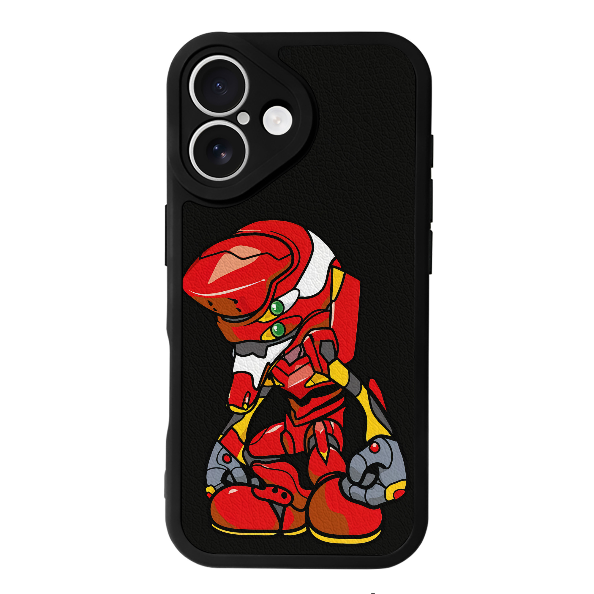 （画像用） EVA 新世紀エヴァンゲリオン 【iPhone 16シリーズ対応】シリコンスマホケース（レザー調） 材質：シリコン